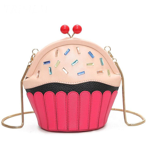 Cupcake Female Small Chain Pure Crossbody Bag