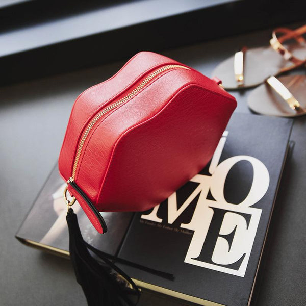Red Lips Crossbody Bag
