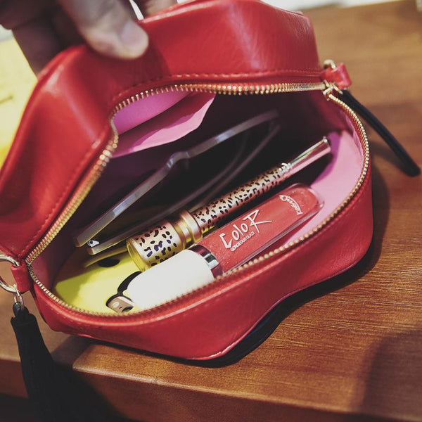 Red Lips Crossbody Bag