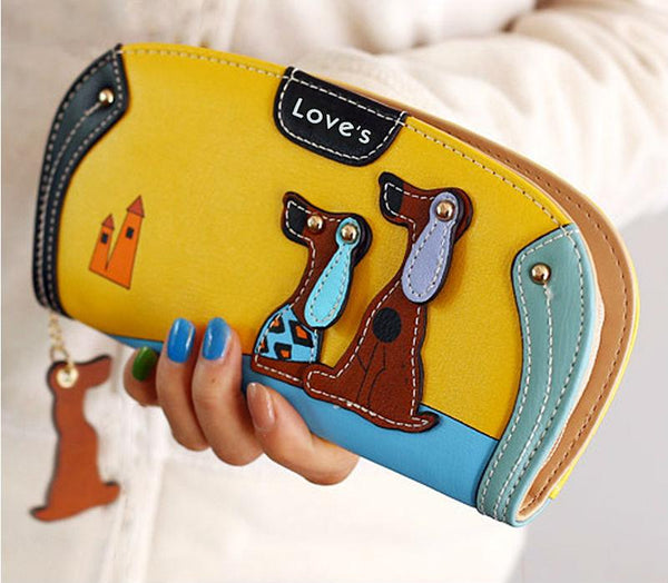 Cartoon Dog Wallet Long