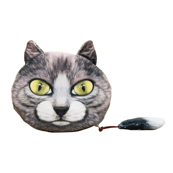 Coin Purse Cat Animal Head