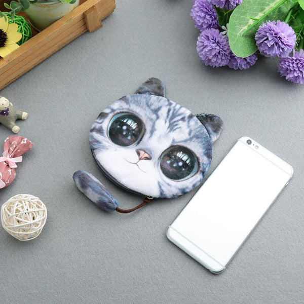 Coin Purse Cat Animal Head