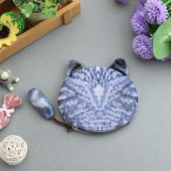 Coin Purse Cat Animal Head