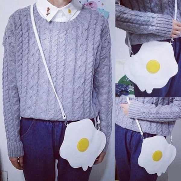Fried Egg Shape Women Messenger Bags