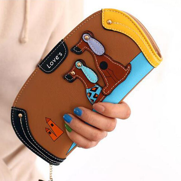 Cartoon Dog Wallet Long