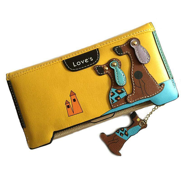 Cartoon Dog Wallet Long