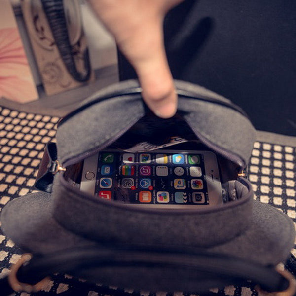 Hat Shape Cross Body Bag