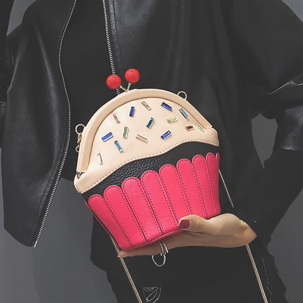 Cupcake Female Small Chain Pure Crossbody Bag