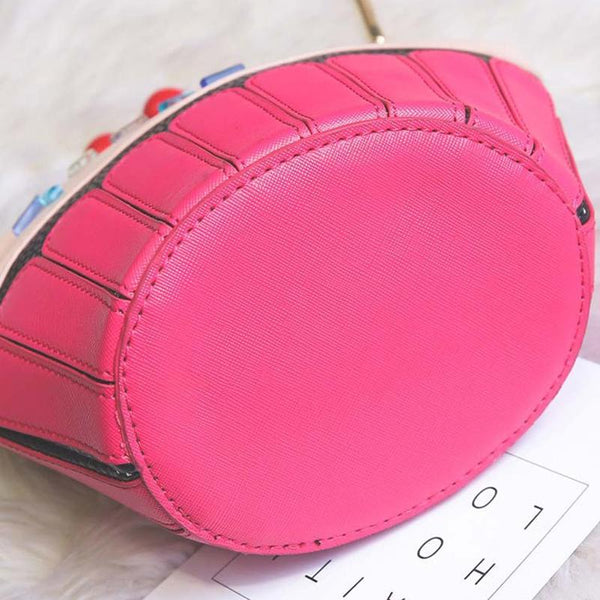 Cupcake Female Small Chain Pure Crossbody Bag