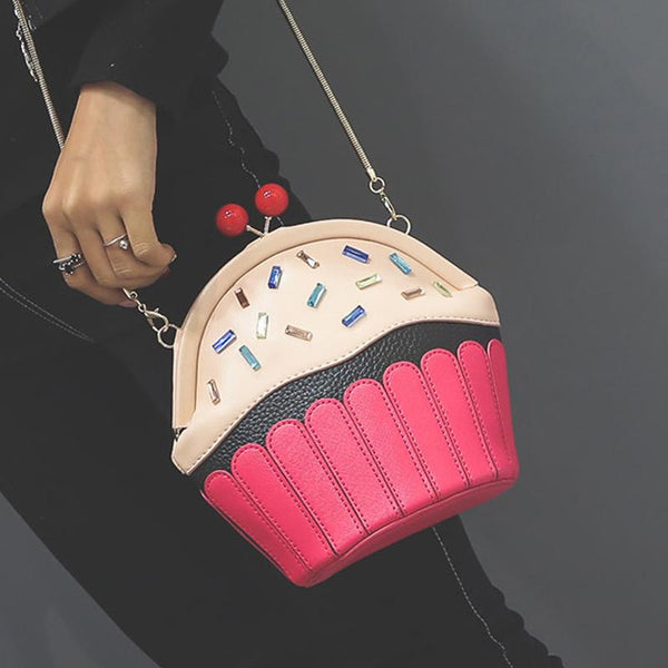 Cupcake Female Small Chain Pure Crossbody Bag
