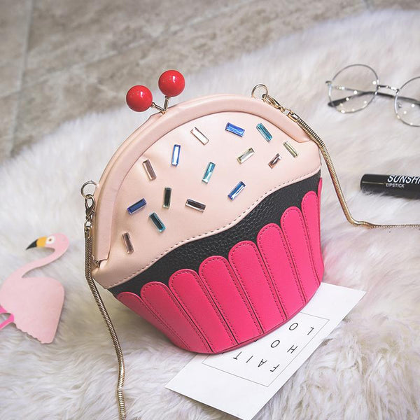 Cupcake Female Small Chain Pure Crossbody Bag