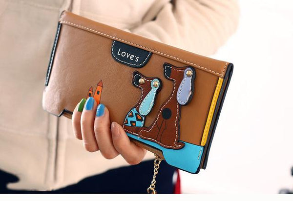 Cartoon Dog Wallet Long