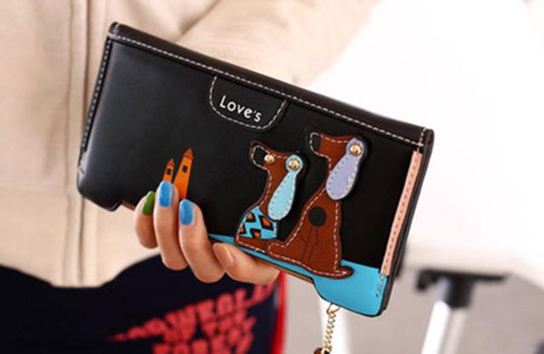Cartoon Dog Wallet Long