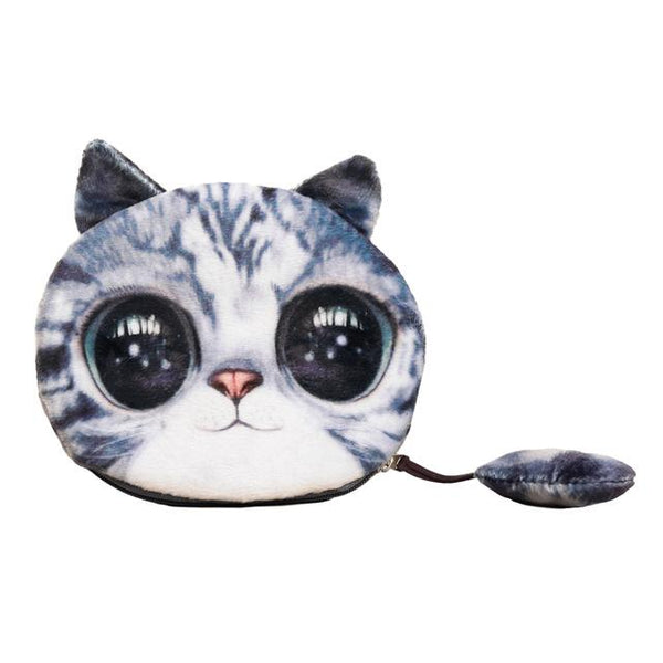 Coin Purse Cat Animal Head