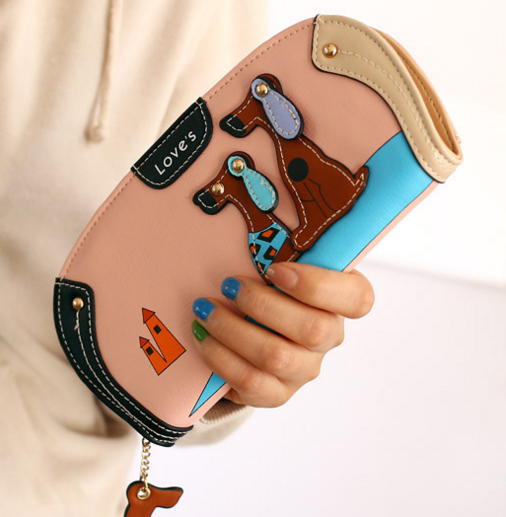 Cartoon Dog Wallet Long