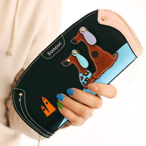 Cartoon Dog Wallet Long