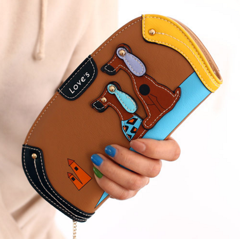 Cartoon Dog Wallet Long
