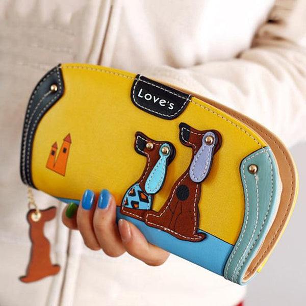 Cartoon Dog Wallet Long