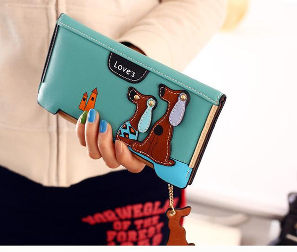 Cartoon Dog Wallet Long