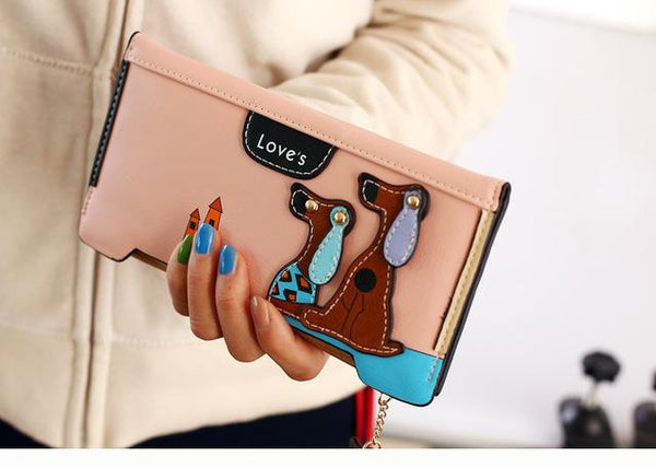 Cartoon Dog Wallet Long