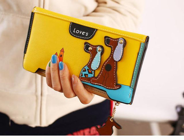 Cartoon Dog Wallet Long