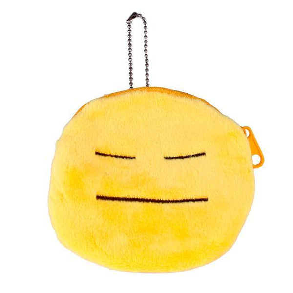 Emoji Smile Zipper Plush Coin Purse