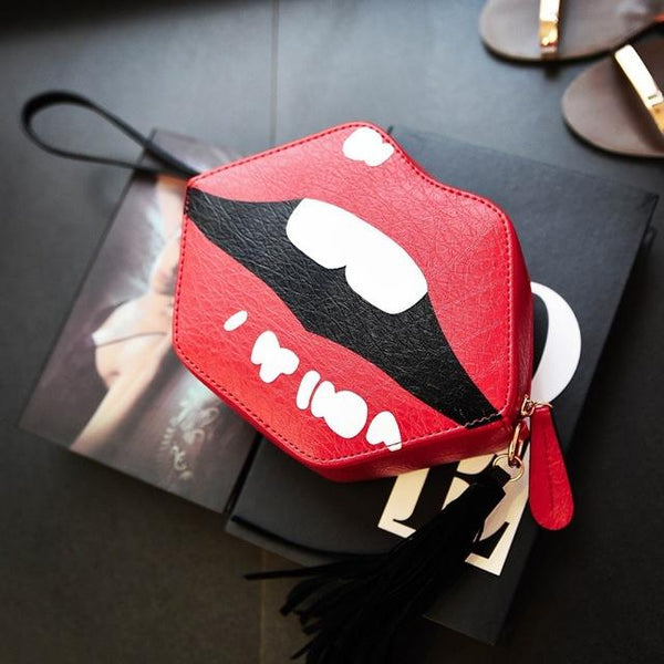 Red Lips Crossbody Bag